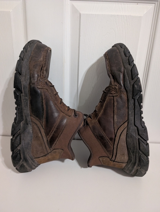 Skechers Santoro Mens Boots Slip-ins Brown Safety Toe Work Shoes 200459 Size 11 main image 14